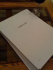 There it was, "finished" a year and a half ago. Naturally, I've re-written it three times since. 