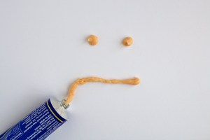 This is how talking about money makes me feel. Like a stressed face made out of fish egg paste.